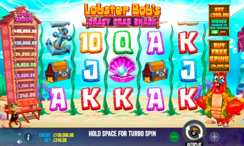 Lobster Bob's Crazy Crab Shack Slot