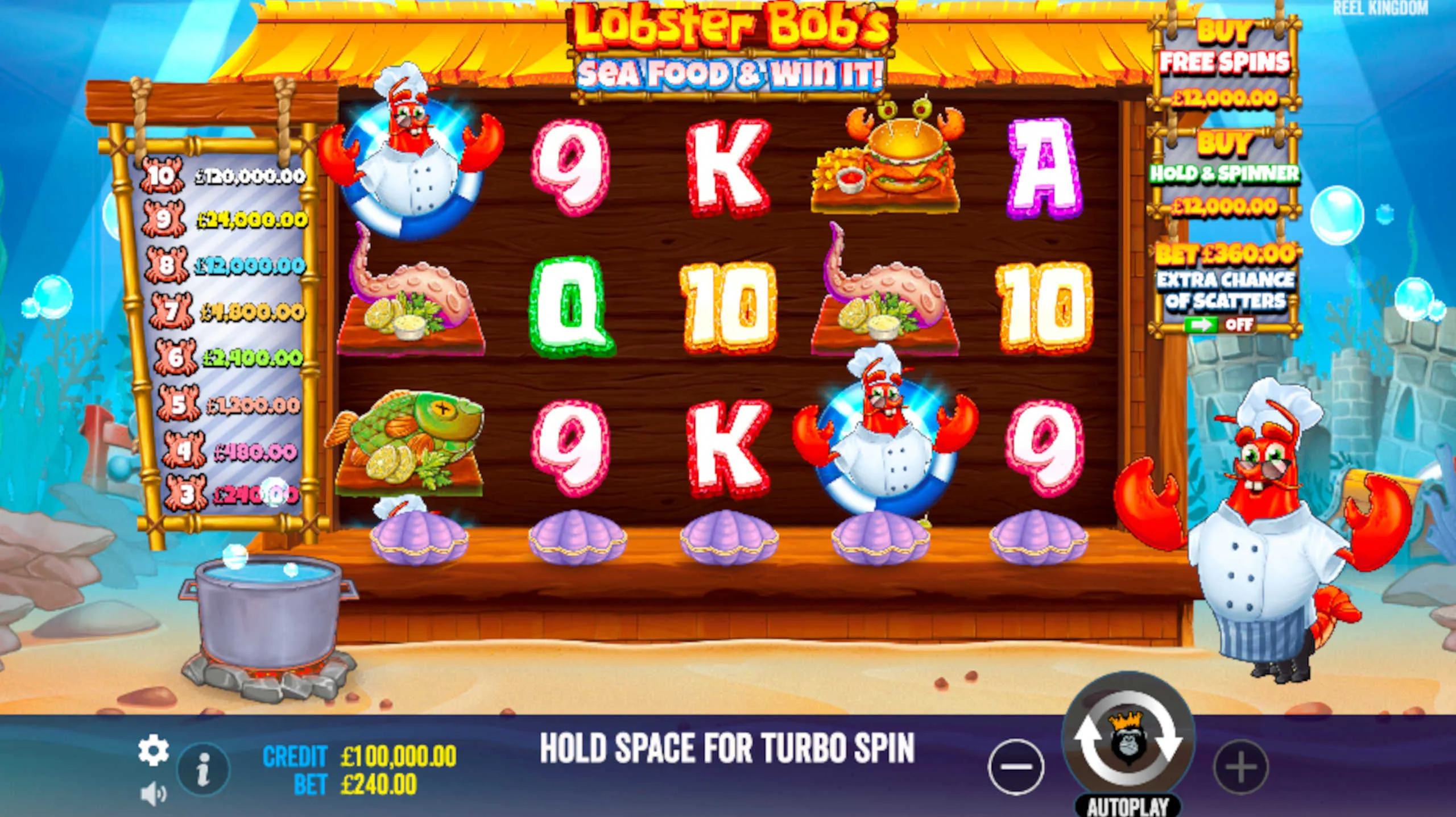 Lobster Bob’s Sea Food And Win It