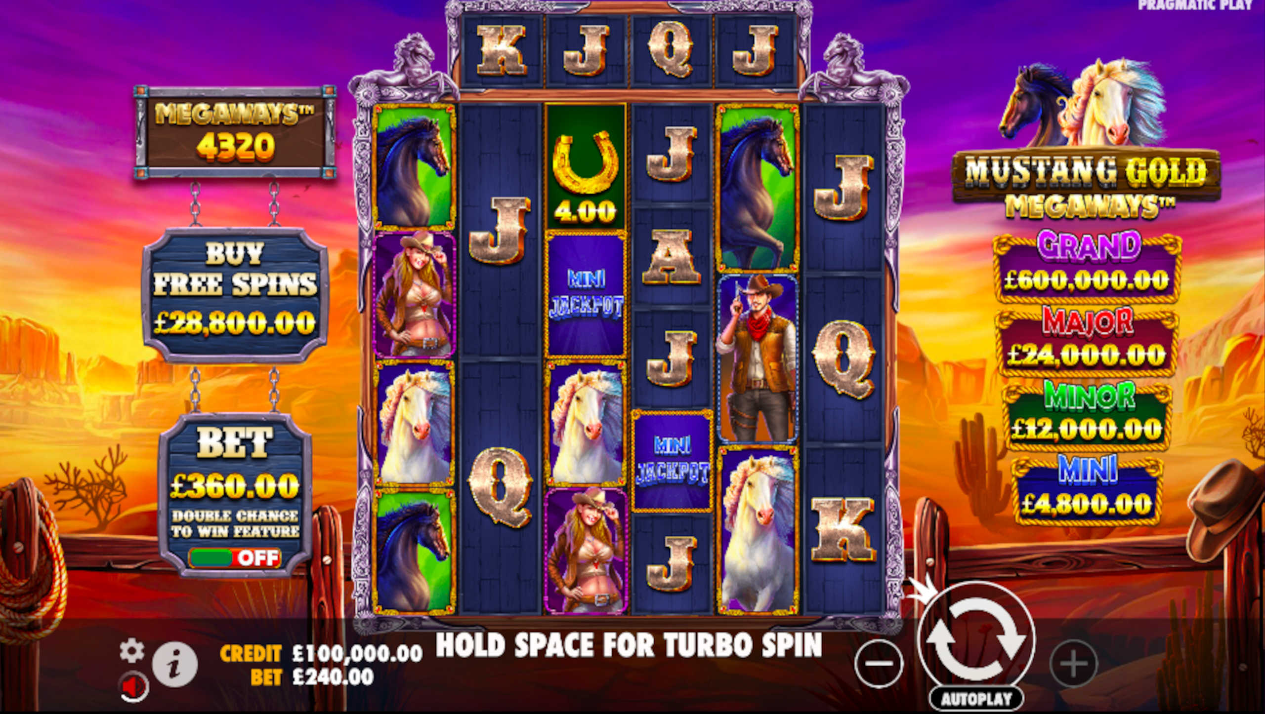Mustang Gold MegaWays Slot